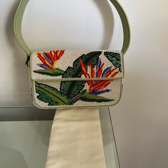 STAUD Tommy Beaded Bag Birds Of Paradise - Picture 14 of 15